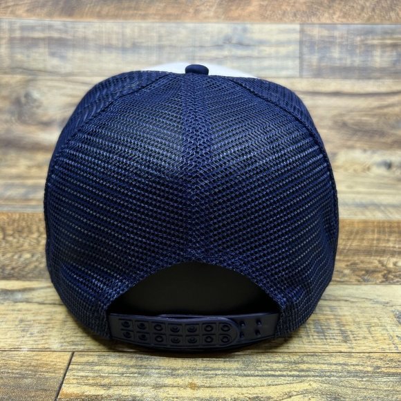 Chicago Bears Mens Trucker Hat Navy Snapback 60s Vintage Logo Football Cap - Picture 4 of 7